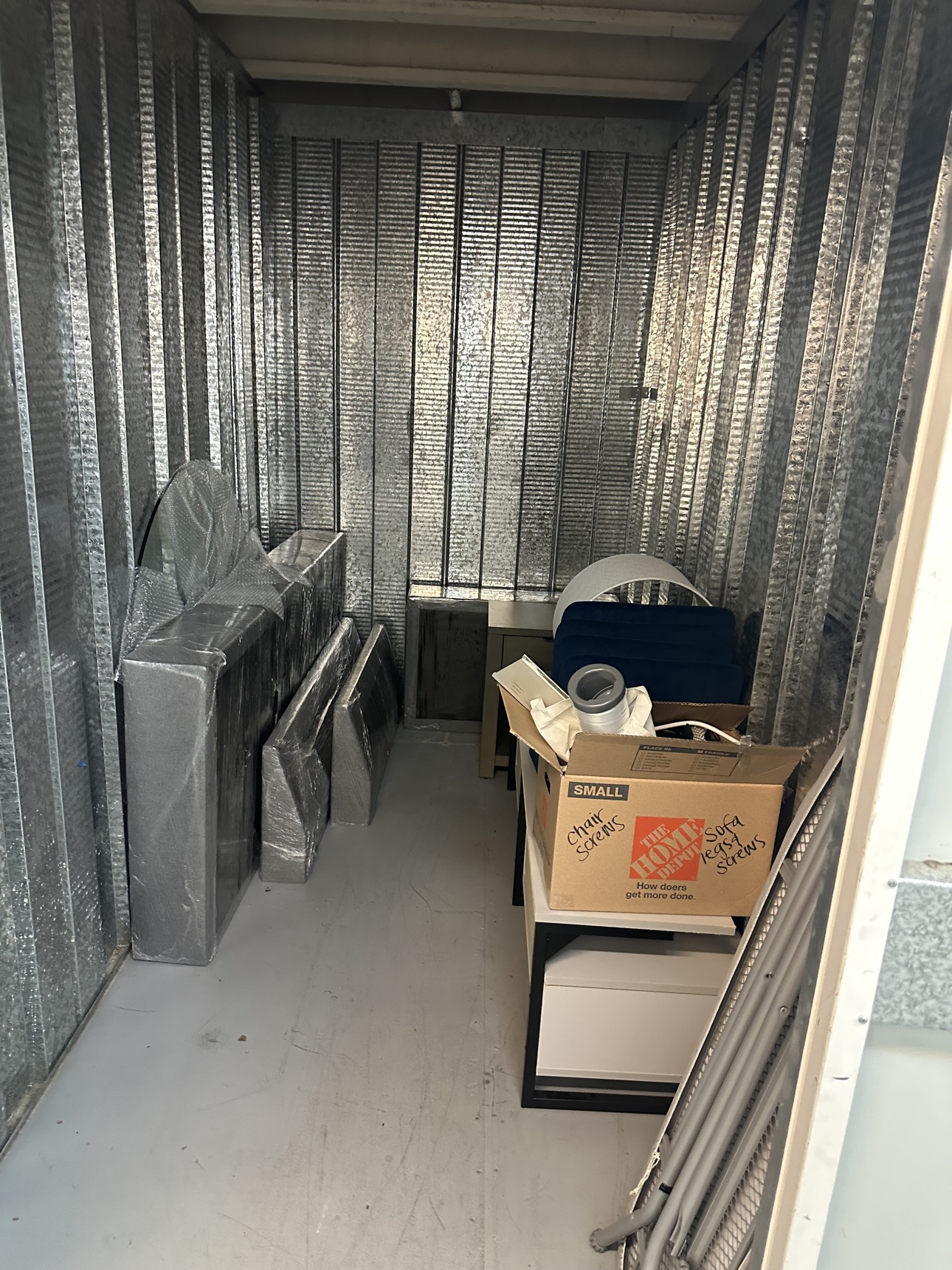 Before: packed storage unit in Chino
