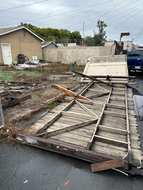 Fence removal — Before