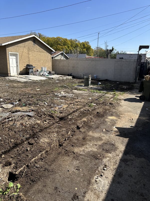 Fence removal — After