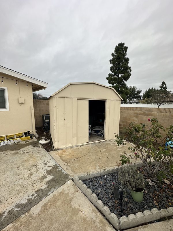 Shed removal — Before