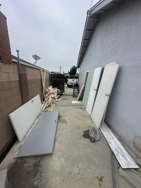 Backyard cleanup — After