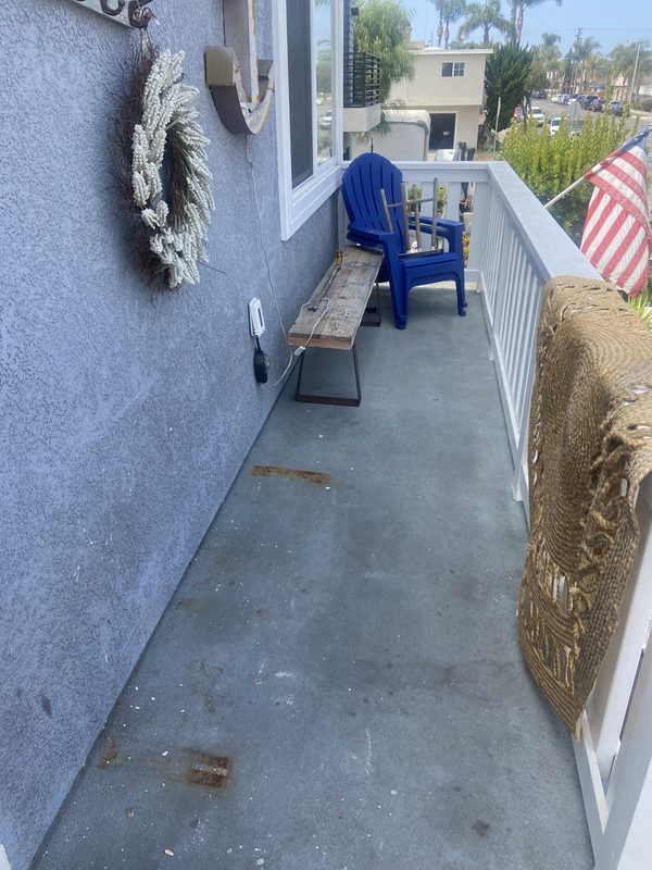 Deck debris removal — After