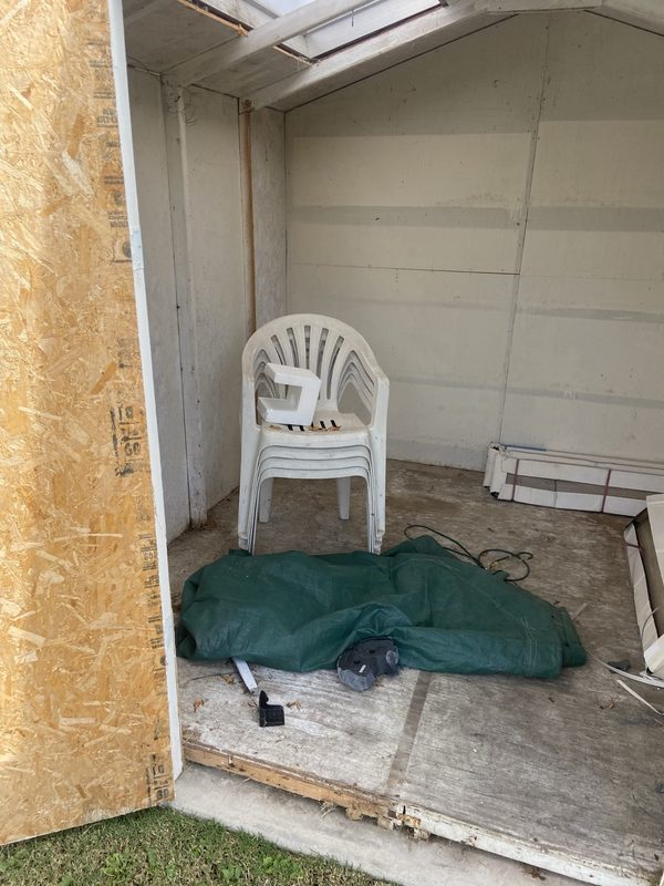 Shed cleanout — Before