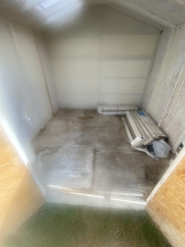 Shed cleanout — After
