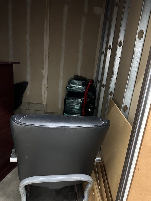 Storage unit clean out — Before