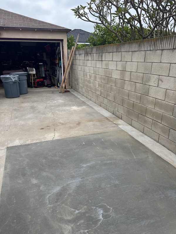 Concrete removal — After