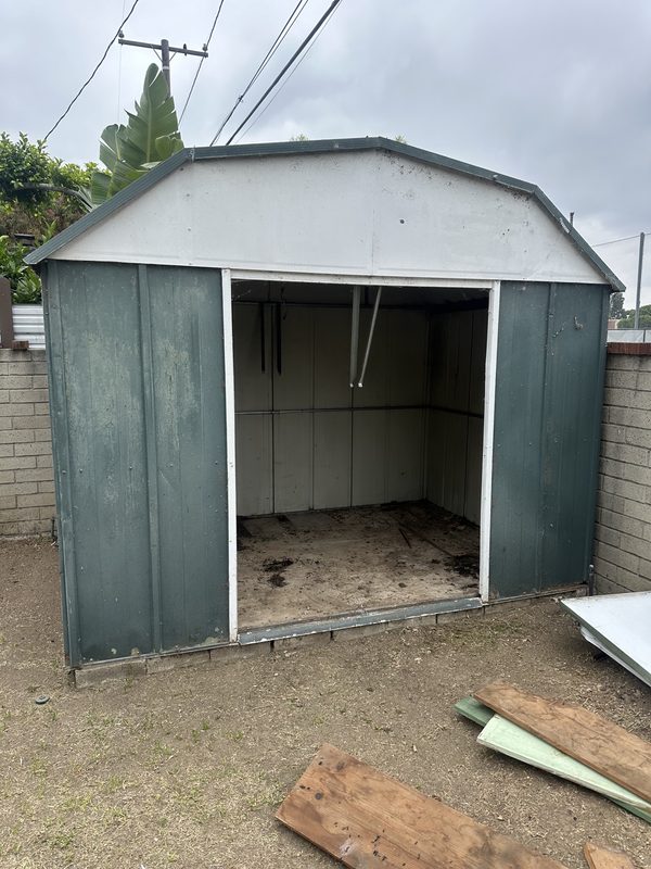 Shed removal — Before