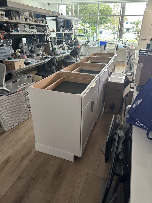 Commercial cleanout — Before