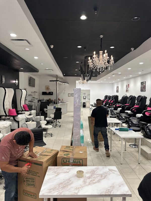 Commercial cleanout — Before
