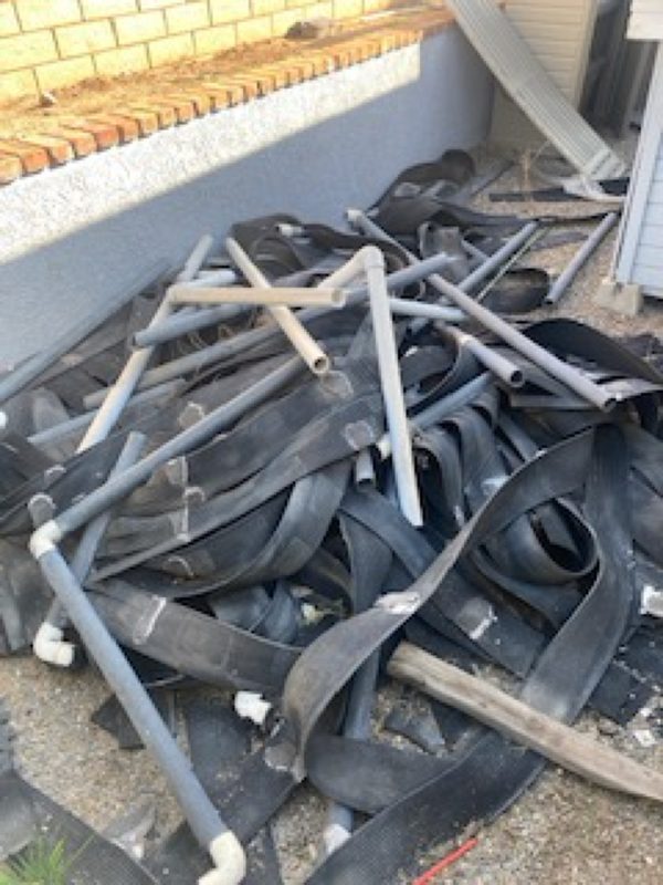 Solar panel removal — Before